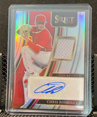 Chris Rodriguez 2022 Select Signature Materials Silver Holo #98/99 - Angels