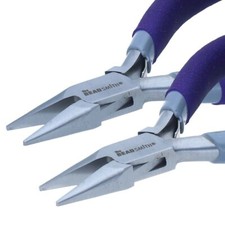Set of 2 LINK-IT Short Jaw Chain-Nose Chain Maille Pliers for Jewelry Making