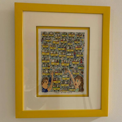 james rizzi TAXI IN THE RAIN 1993-3D silkscreen Yellow Rare | eBay