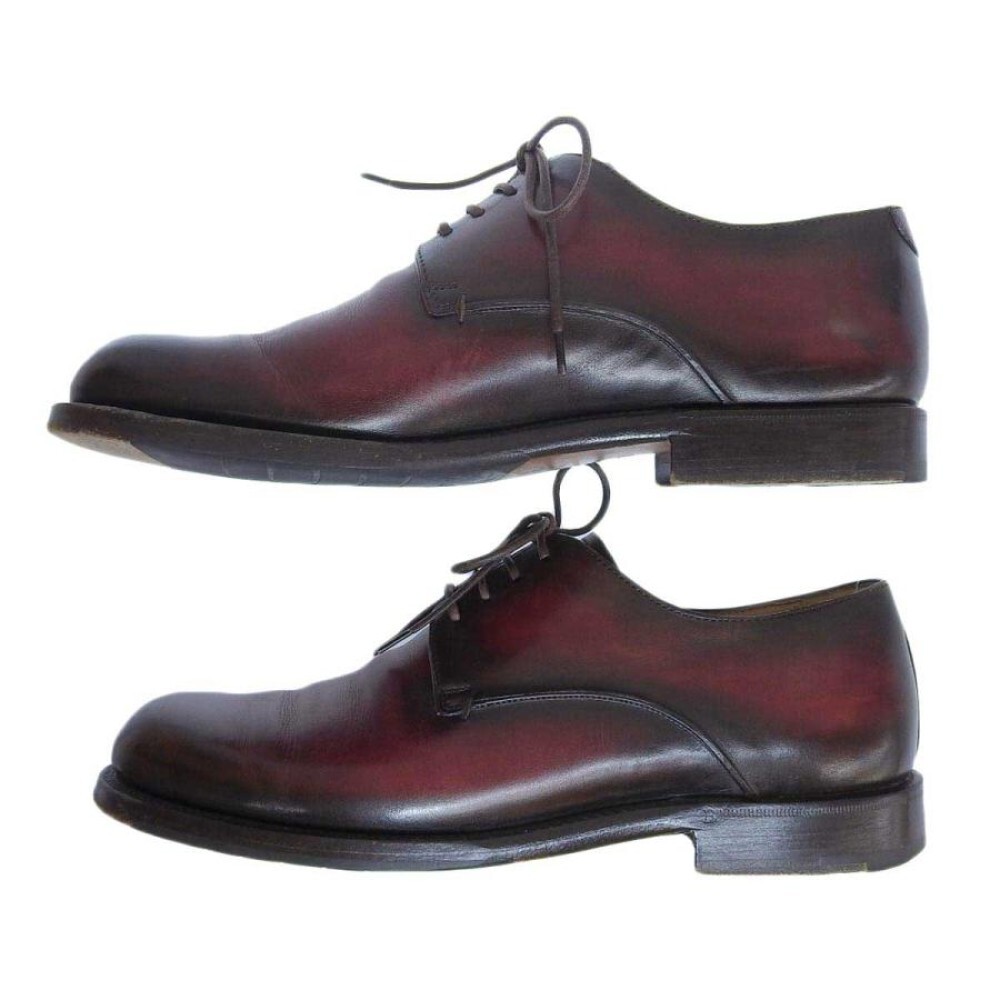 Berluti Dress Shoes Leather Red Lace Up Size 7.5 US8.5 Berluti Dress Shoes Leather Red Lace Up Size 7.5 US8.5