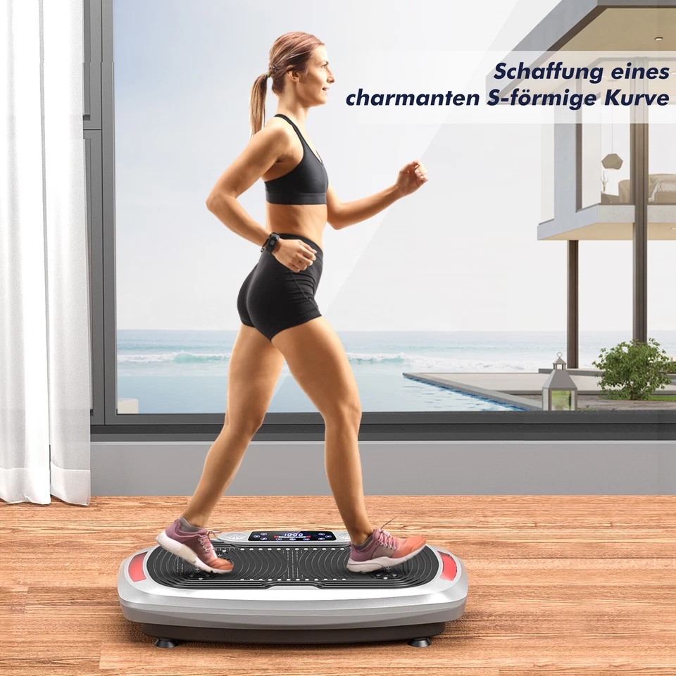 Vibrationsplatte Vibrationstrainer Fitness Power Vibro Ganzkörper Pikmhefpnvfsjb - Bild 4 von 4