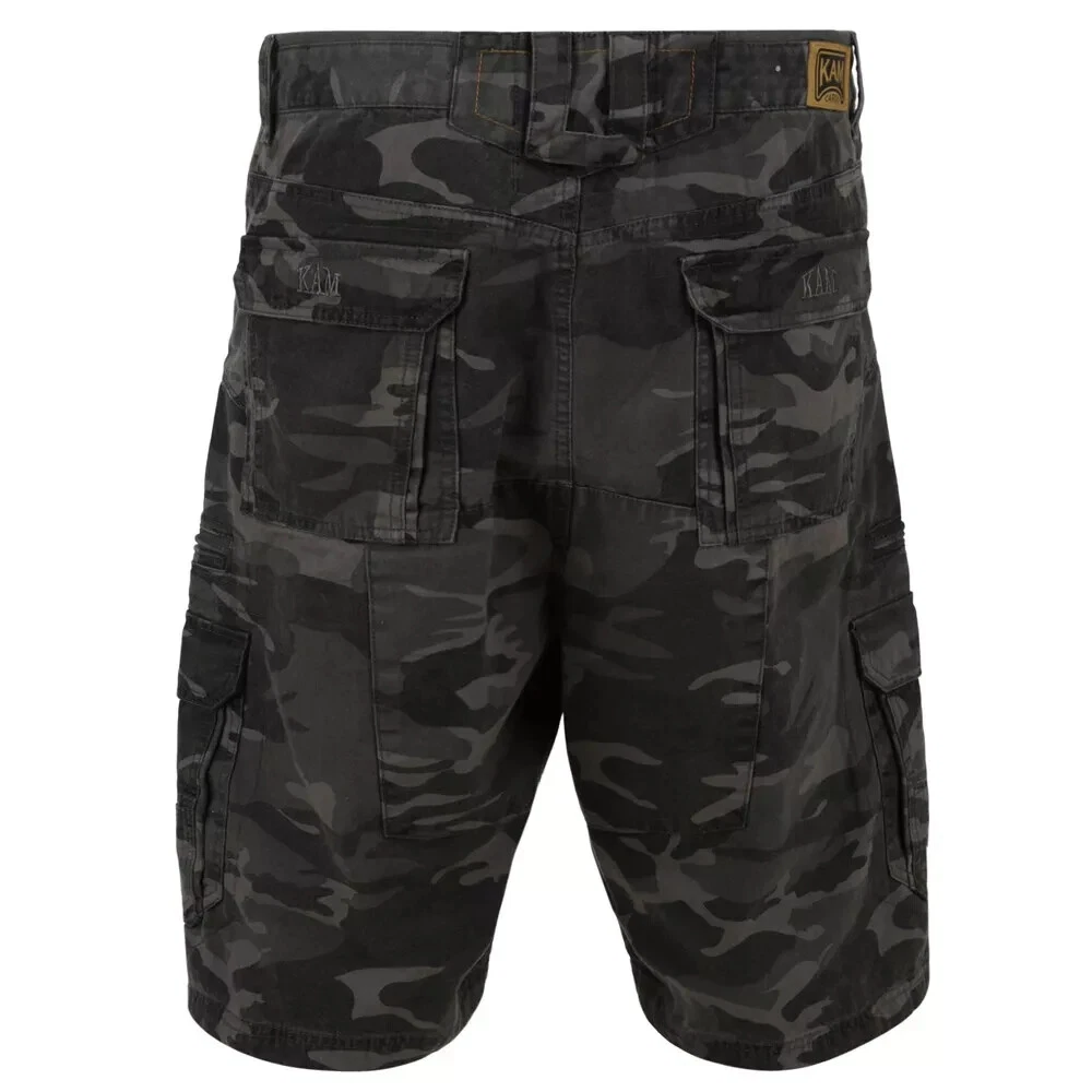 Kam Big King Size Shorts Army Camo Cargo Desert Hunting Hiking Walk KBS 329