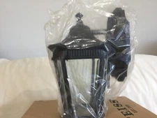 Feiss OL5400BK Cotswold Lane Outdoor Patio Lighting Wall Lantern, Black, 1-Light