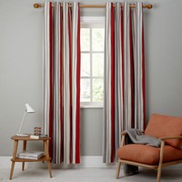 John Lewis Alvar Red Eyelet Top Lined Curtains - 66w X 72d/167cm X 182cm John Lewis Alvar Red Eyelet Top Lined Curtains - 66w X 72d/167cm X 182cm