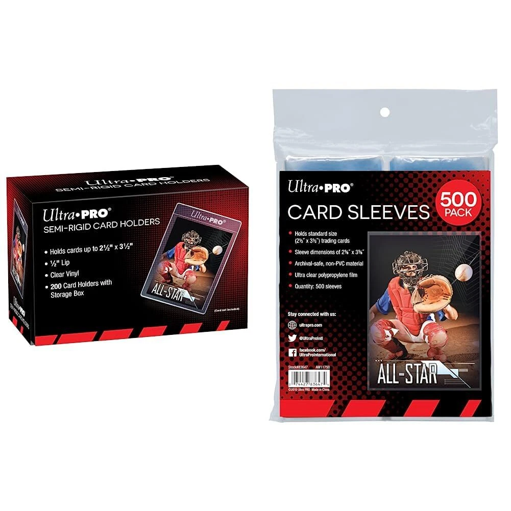 Ultra Pro Semi Rigid 1/2" Lip Tall Sleeves 200ct トレーディングカード