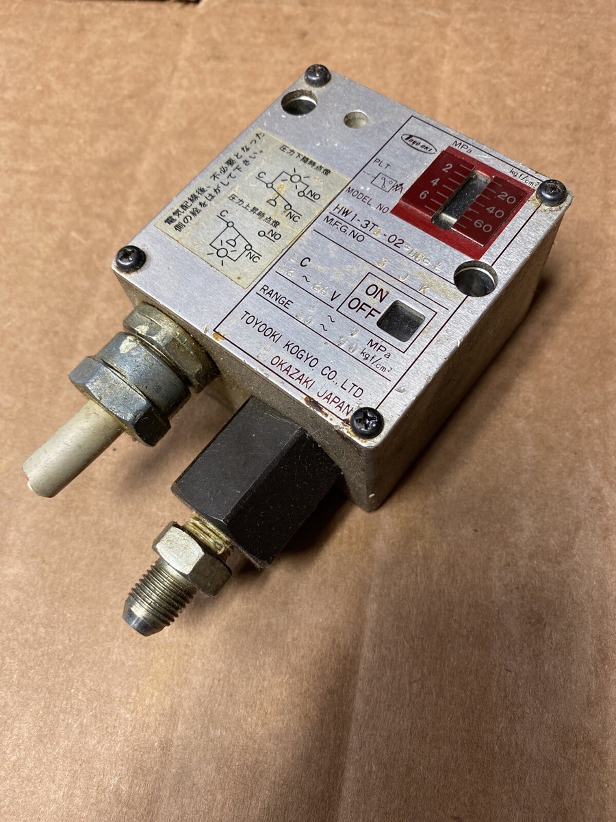 TOYOOKI KOGYO VALVE PRESSURE SWITCH HW1-3T1-02-DC-L Fast Shipping