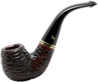 Peterson Emerald 9mm Filter Rustic Finish Medium Bent Billiard Briar Pipe (230)