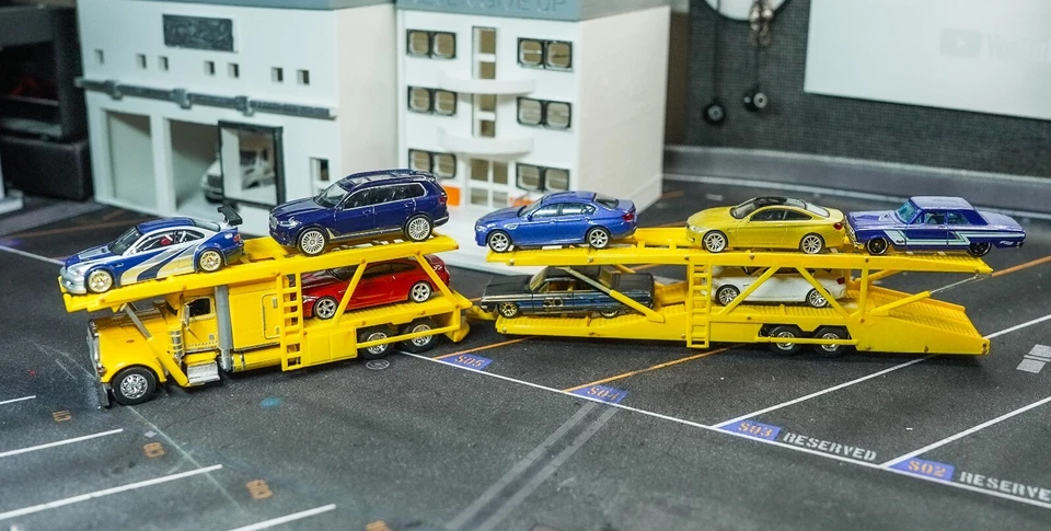 DCP 1/64 Peterbilt 389 TRANSPORTE PARA CARROS HECHO A MEDIDA Foto 2 de 4