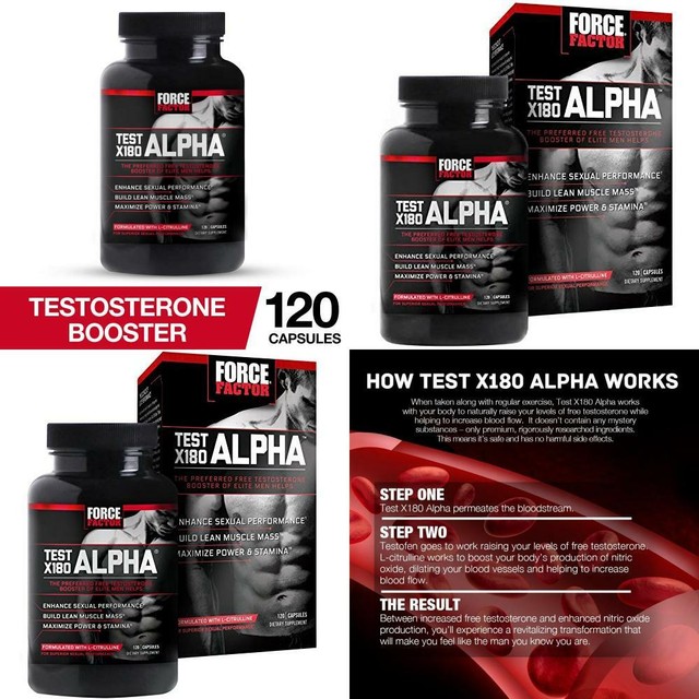 Test X180 Alpha Free Testosterone Booster to Increase Libido, Build