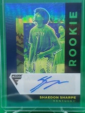 2022-23 Chronicles Draft Picks SHAEDON SHARPE Blue Flux Rookie Auto RC #'d  /49