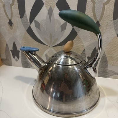 ALESSI Vintage Teapot Kettle 3 Qt by Michael Graves Target Stainless Steel