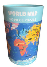 World Map Globe Earth 500 Piece Puzzle  Poster 19.7" x 13.8" Each New
