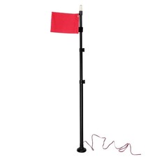 Canoe Adventures Made Safer Red Flags with Sturdy Aluminum Support Kits