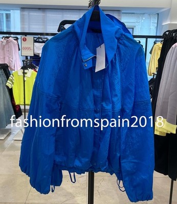 ZARA NEW WOMAN NYLON GATHERED JACKET BULISH XS-S,M-L 5063/702/420