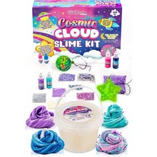 Cosmic Cloud Slime Kit for Girls Ages 10 12 with Slime Glitter and Inks