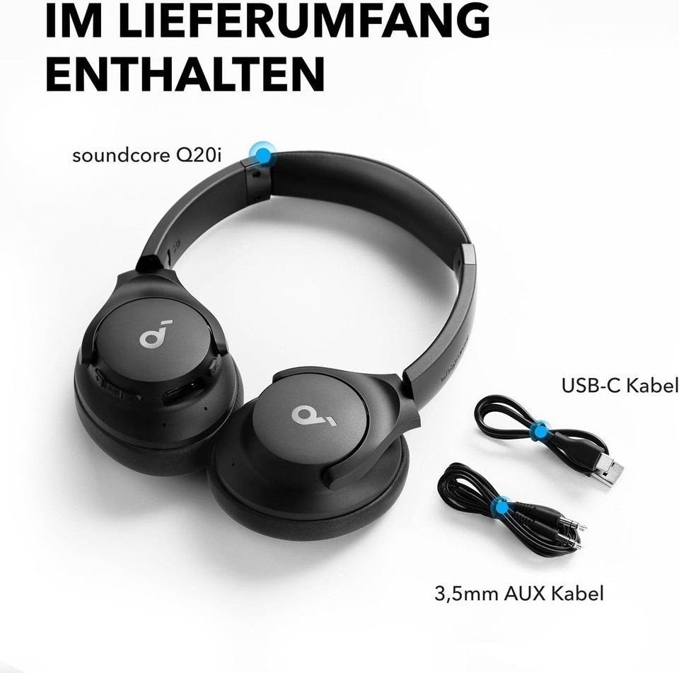 سماعة أنكر ساوند كور Q20i عازلة للضوضاء رخيصة (Anker soundcore Life Q20i)