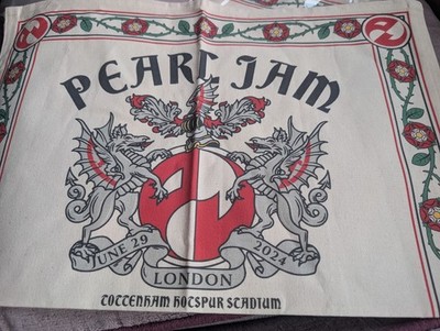 Pearl Jam London 2024 Tea Towel Official Merchandise, Sealed