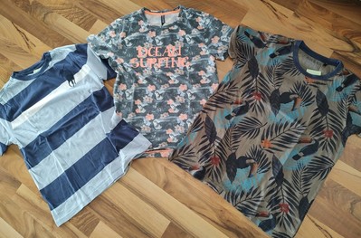 T-Shirts Jungs Größe 152 Set Mit 3 Teilen Kinderkleidung Jungenkleidung Set