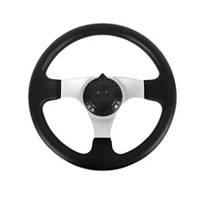 Off-Road Steering Wheel, 300mm PU Foam Ergonomic, Smooth ATV With Holes For