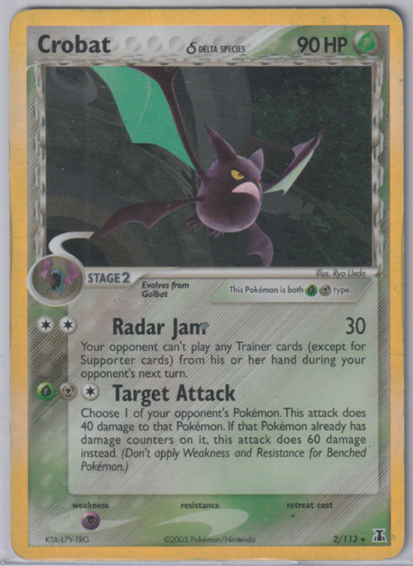 Crobat 2/113 Pokemon EX Delta Species Holo