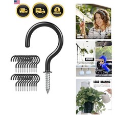 Ceiling Hooks   Vinyl Coated Screw Hooks   1-1/2 Inches Cup Hooks   Screw-in ...