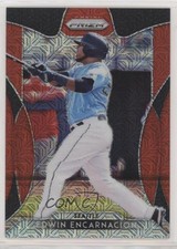2019 Panini Prizm Tier II Red Mojo Prizm 211/299 Edwin Encarnacion #144 0g4