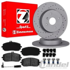 Zimmermann SPORT BREMSSCHEIBEN 330mm + BEL&Auml;GE HINTEN f&uuml;r MERCEDES GLE W167