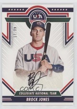 2022 Panini USA Baseball Stars & Stripes Black Ink 48/65 Brock Jones Auto a3i