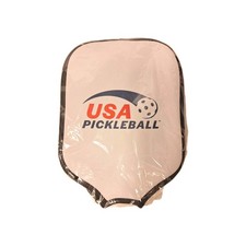 Pickleball Paddle Cover Universal Case Size Racket Sleeve White USA