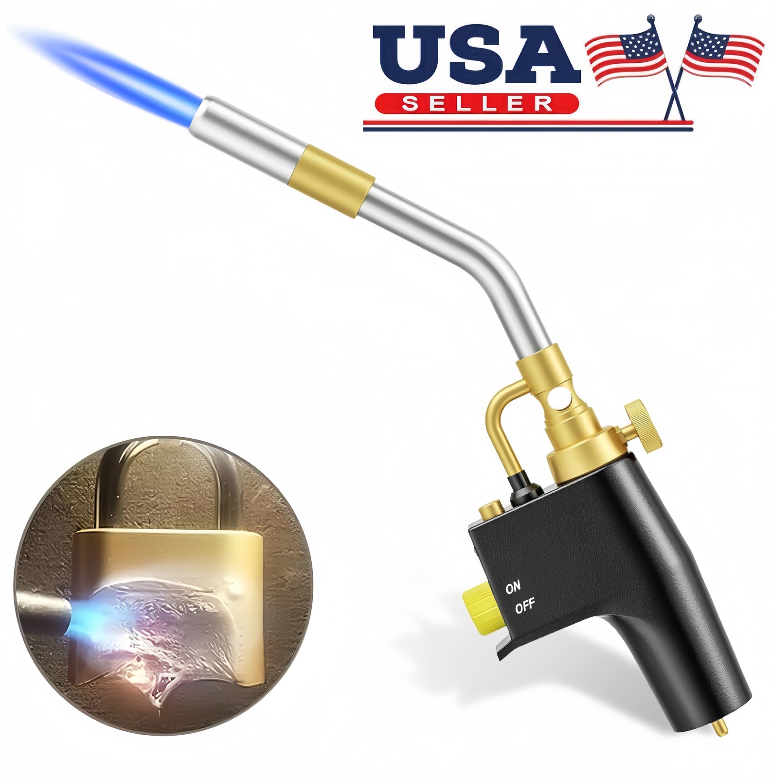 Propane Torch Kit Map Gas Torch Set Welding Torch Soldering Torch-Kit Torch Head
