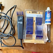 Andis AG2 2 Speed Detachable+ Professional Animal Clipper & 7 Clipper Combs, Oil