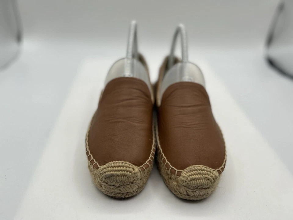 Alpargatas planas Soludos para mujer talla 5,5 marrón sin cordones punta redonda mocasines Foto 2 de 4