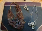 Vintage Costume Jewelry -Rhinestones & Beads
