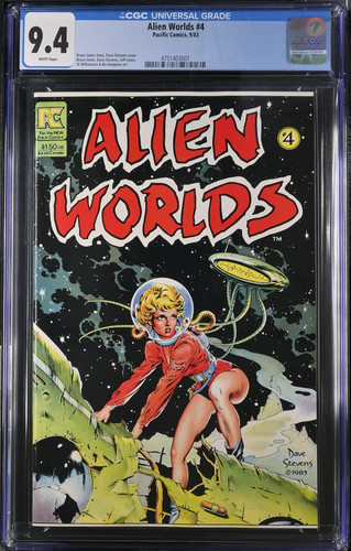 ALIEN WORLDS #4 CGC 9 .4 NM CLASSIC DAVE STEVENS COVER