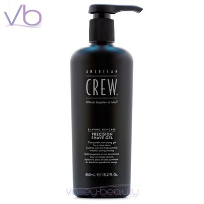 AMERICAN CREW Precision Shave Gel | Transparent Non-Drying Moisturizer, 15.2oz
