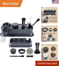 Espresso Tamper Station Set Coffee Distributor Stirrer Brush Funnel Puck Screen