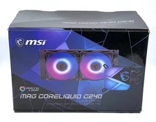*Open Box* MSI MAG CoreLiquid C240 AIO ARGB 240mm CPU Liquid Cooler Intel AMD