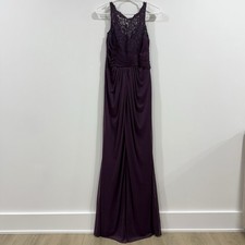 Davids Bridal Plum Colored Bridesmaid/Mother of the Bride Gown Size 2 XS/Small