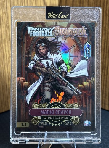 Mario Craver Auto True 1/1 Punks 2026 Wild Card Steampunk Fantasy Football