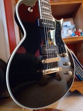 Harley Benton Single Cut Custom III P90 Tesla Pick-ups Black Gold Excellent Cond