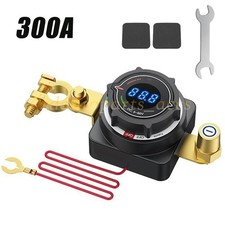 Battery Disconnect Switch, 5V-80V Side Post Battery Switch with Voltage Display