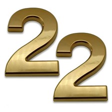4 Inch Mailbox Numbers 2, Self Adhesive Door Adress Number Stickers for Hous...