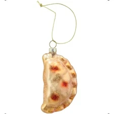 H.E.B. Destination Holiday Empanada Glass Christmas Ornament 3.8"