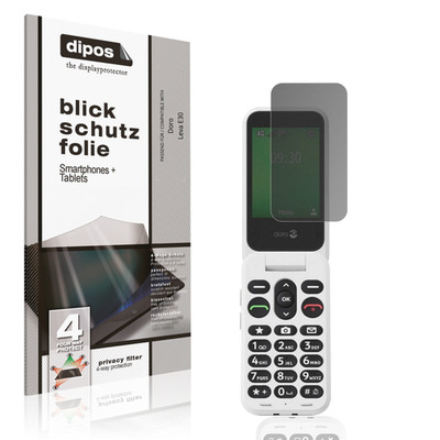 Blickschutzfolie für Doro Leva E30 matt Schutzfolie Folie Display Schutz dipos