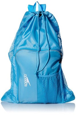 Speedo Unisex-Adult Deluxe Ventilator Mesh Equipment Bag One Size, Blue Grotto
