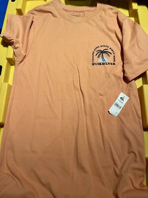Quiksilver Mens Bolder Type Crew Neck Tee Shirt Size Small NWT Feelin Fine 69