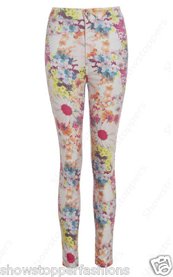 FLORAL SLIM JEGGINGS PANT 