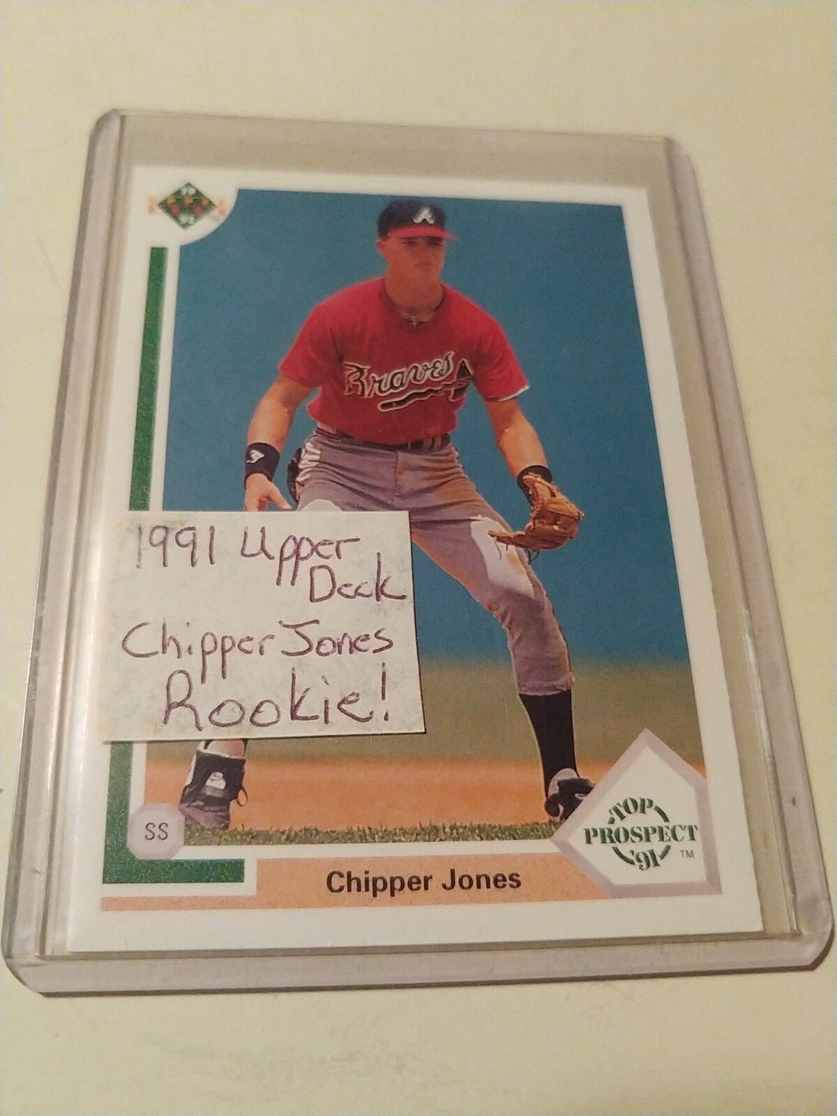 1991 Upper Deck Chipper Jones Top Prospect Rookie, Card #55 | eBay
