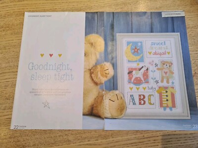 Goodnight, Sleep Tight Sampler Kreuzstichmuster - nur Muster 