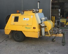 Rogue High Velocity Sewer Water Jetting System  PRESSURE PUMP blaster trailer